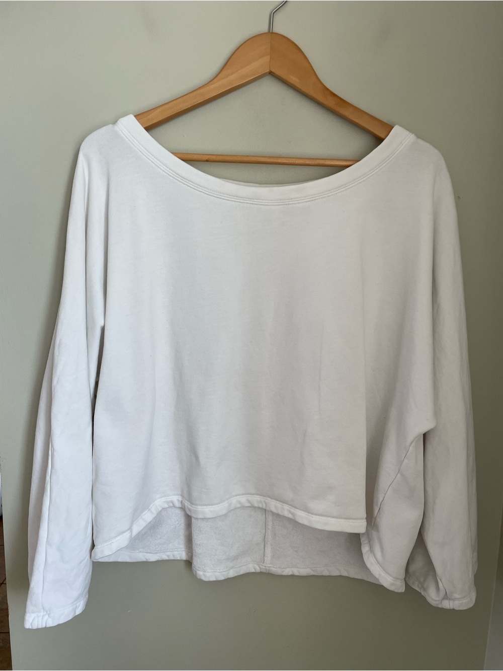 Organic Cotton French Terry Boat Neck Box Top